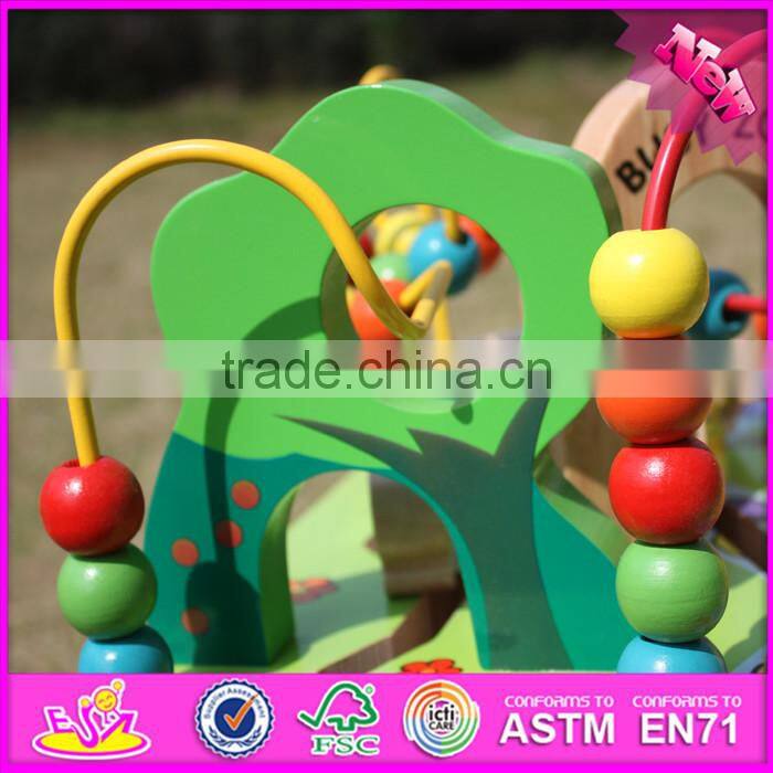 2016 new design baby toys wooden montessori beads W12D048