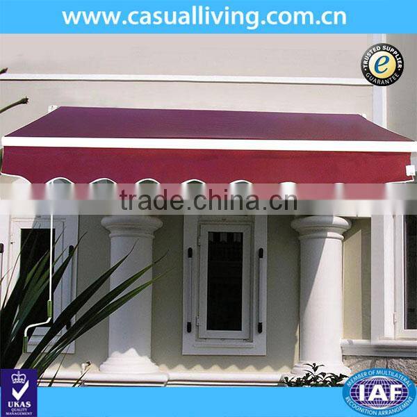 Factory Production Patio 2x1.5m Aluminium Retractable Rain Awning