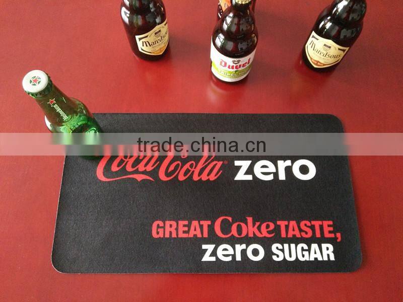 China factory cheap price custom design beer bar mats