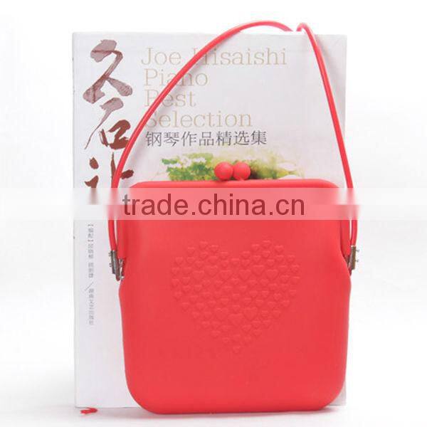 love heart pattern women sling bag for wholesale