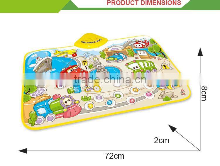 Most popular cheap electronic musical toy kids room carpet