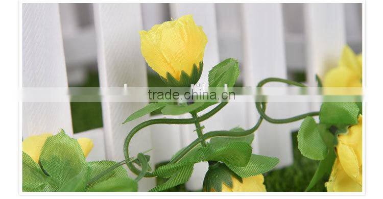 artificial hanging vine plant silk leaf garland