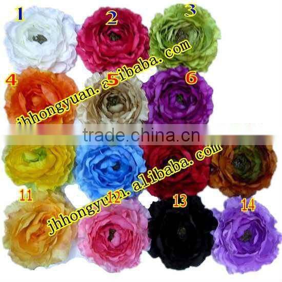 Luxury Large linen flax brooch / hairband with rhinestone