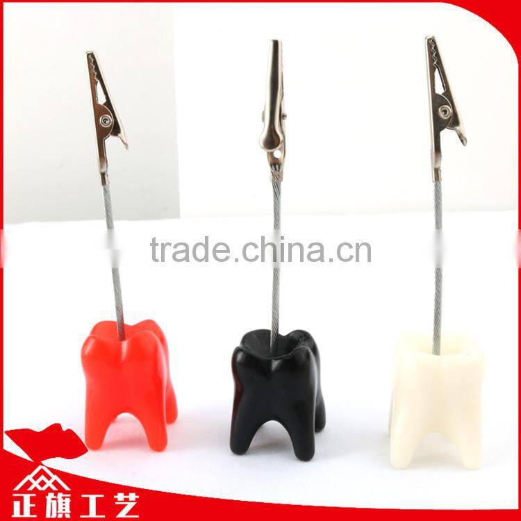 Business gift OEM soft PVC toy designs 19mm binder clips with printing