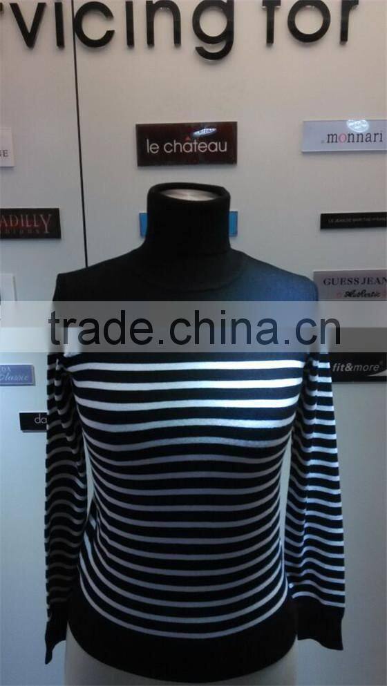 2015 new fashion knitting women sweater with long sleeve pullover