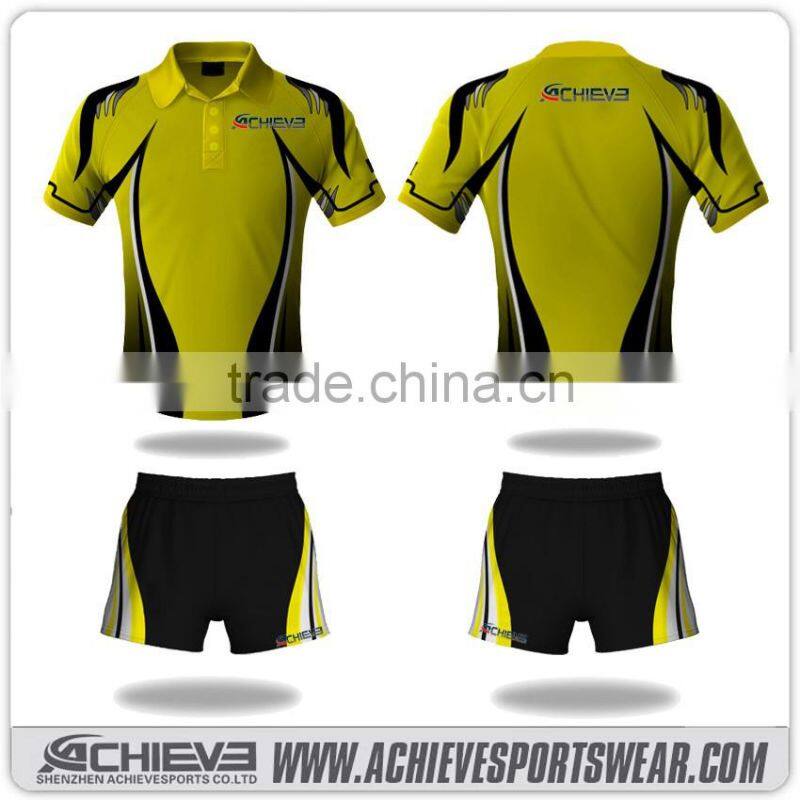 custom team cricket jerseys club training circket shirts sublimated quick dry polo