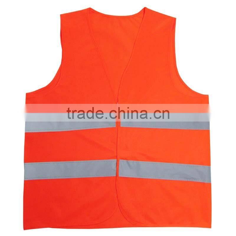 Wholesale Printing Logo Cheap Low MOQ Orange Yellow Green Safety Mesh Traffic Reflectors Incident Vest 3M Reflective Tank Top