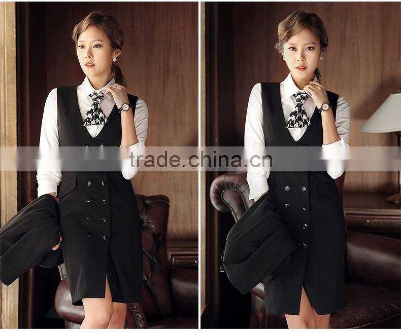 Custom Made Ladies Double Breasted Long Vest