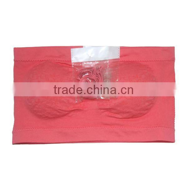 Tube Bra Girl Underwear Removable Straps Padded Tube Top Bra