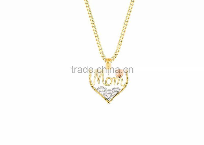 Two Tone Plated Name Pendant