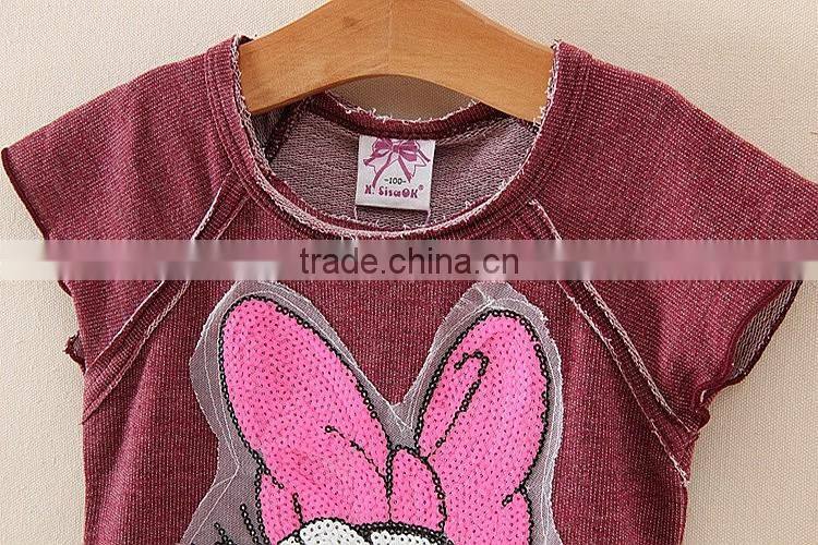 2017 summer new Korean children Girls baby shorts suit girls clothes sets 2 piece clothing for kids