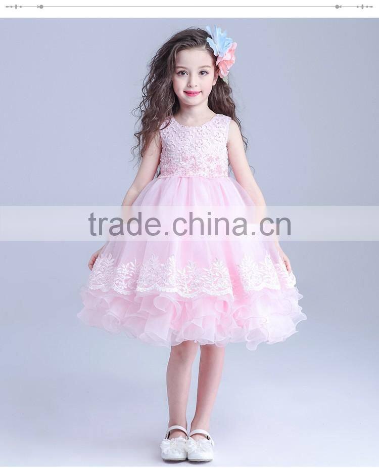 NEW Princess Flower Girl Dress Appliques Wedding Prom Ball Gowns Birthday Communion Kids TuTu Dress