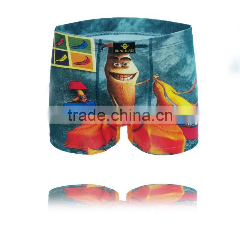 2016 New Style Men Brand of high Quality Underwear Cotton Print Classic Male Boxer