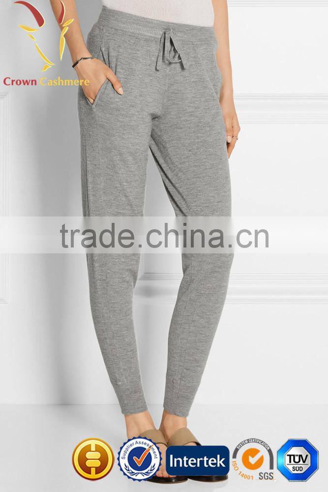 Custom Women Cashmere wool Jogging Trousers Wholesale