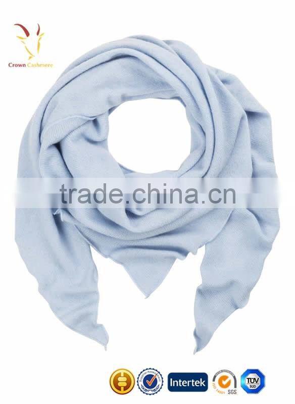 Triangle Solid Color Cashmere Silk Scarf