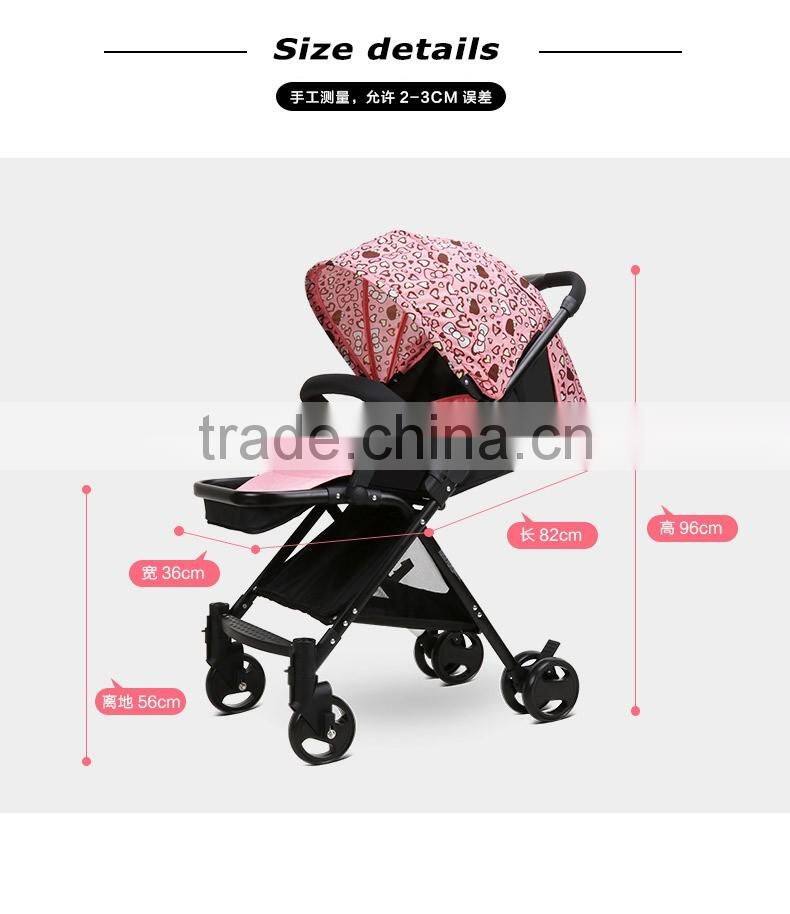Manufacturer supply Super lightweight mini buggy comfortable folding baby stroller
