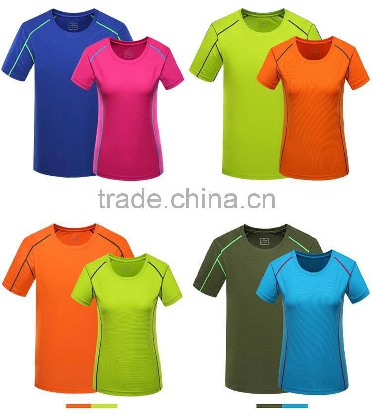 hot sale plain women/ladies blank 100%polyester sport dry fit summer t-shirts