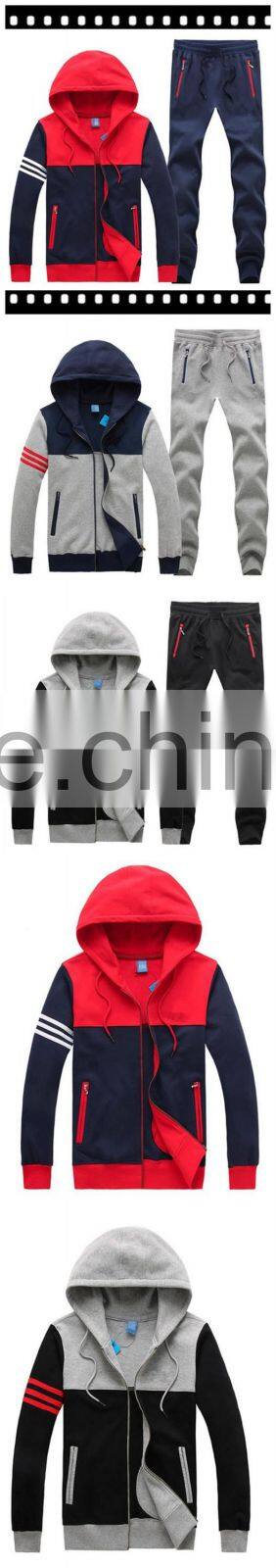 New design mens high quality sport sweat track suit
