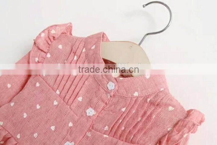 2016 new design comfortable long sleeve style dress with flower print