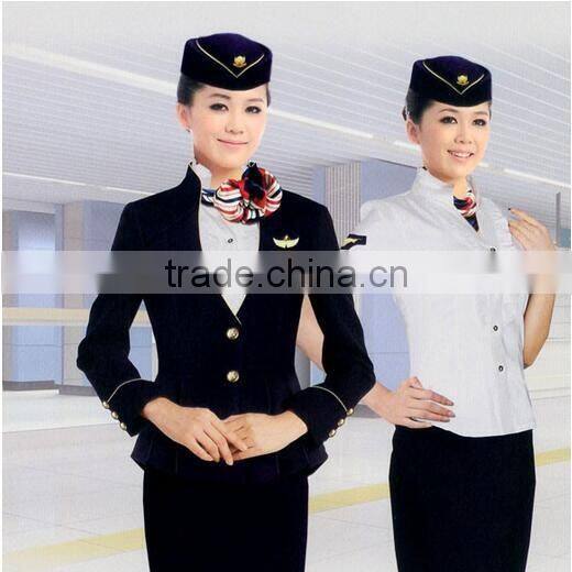 Best quality cabin crew uniform flight attendant uniforms