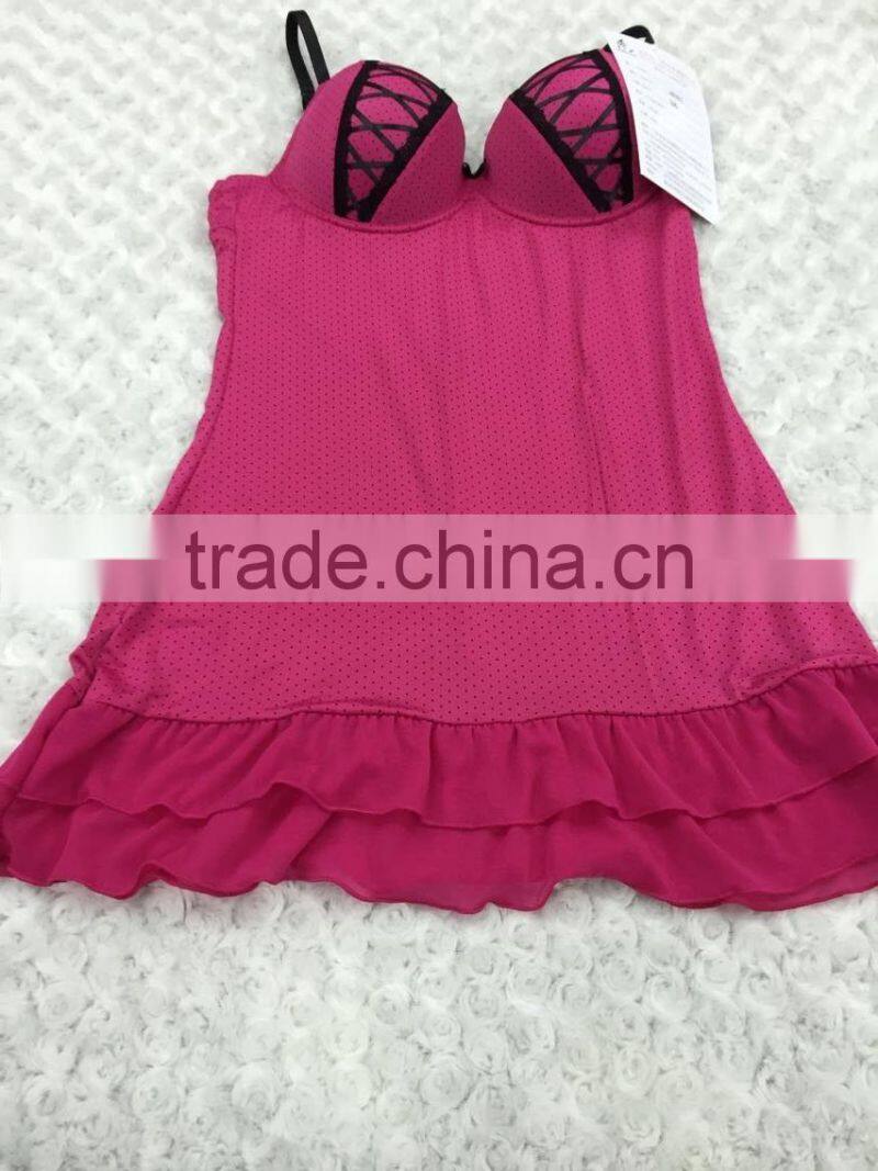 2016 New range of high quality sexy sleeper wear with G-string