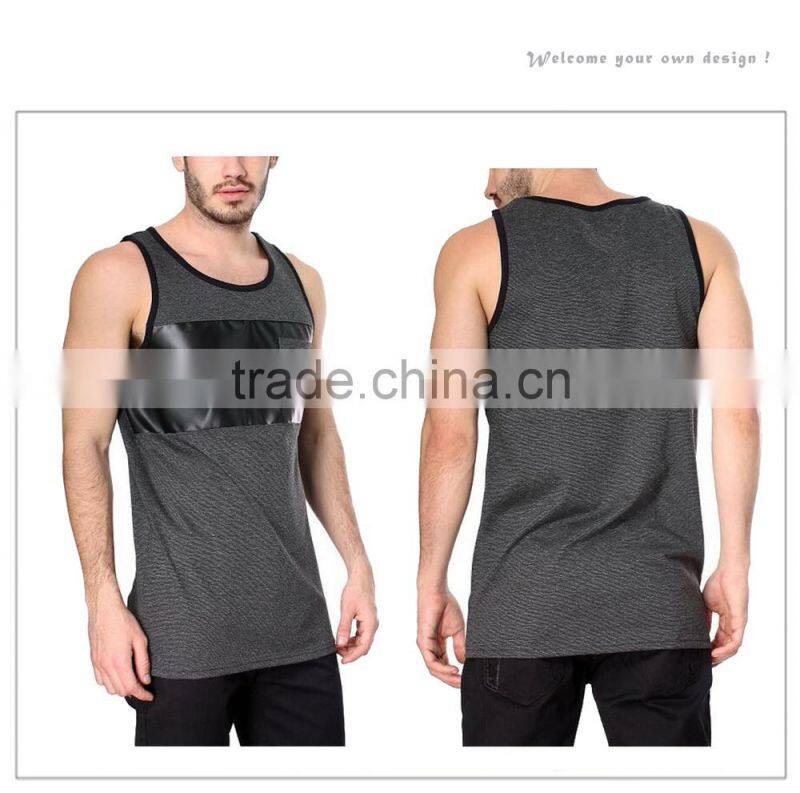 Wholesale China Hot Sale Custom Sport Running Leather Mens T Shirt