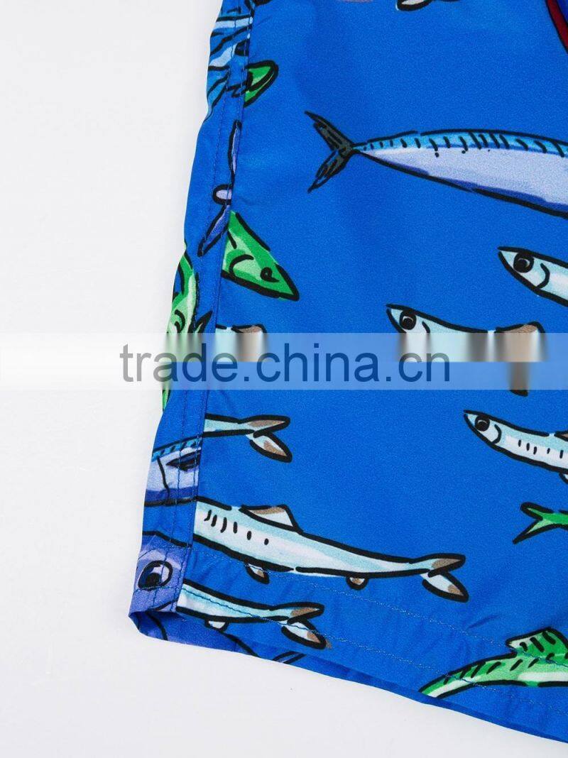 Hot sale Summer little baby boys print swim shorts custom beach board shorts swim trunks wholesale