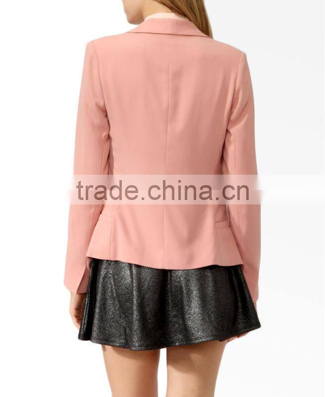 Textured Shawl Collar Blazer