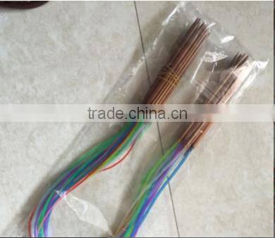 Top quality Multi-color Plastic Tube Smooth Nature Circular Bamboo Knitting Needles