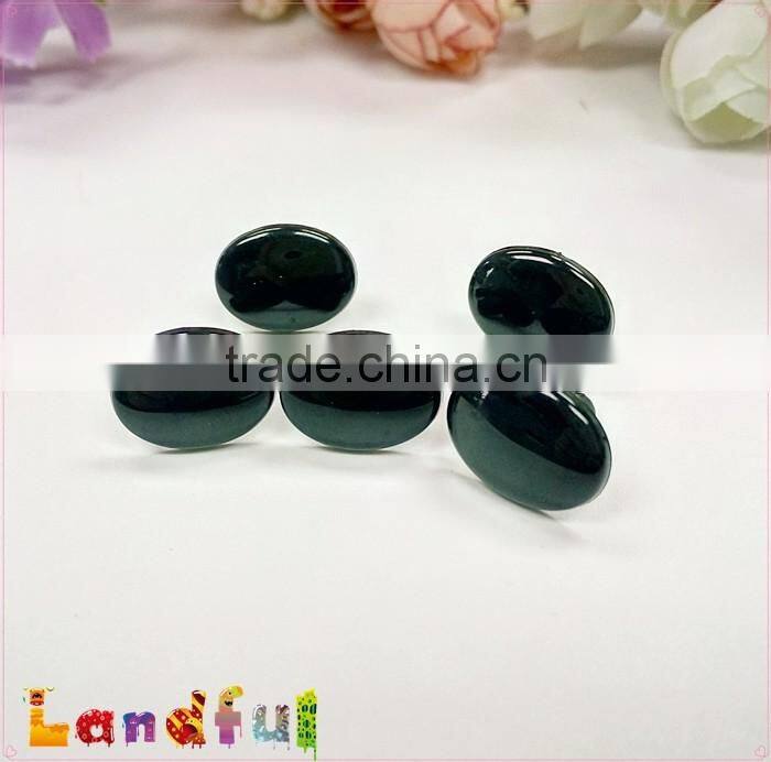 6mm DIY Toy Accessories Knitting Sewing Toys Safety Black Oval Eyes