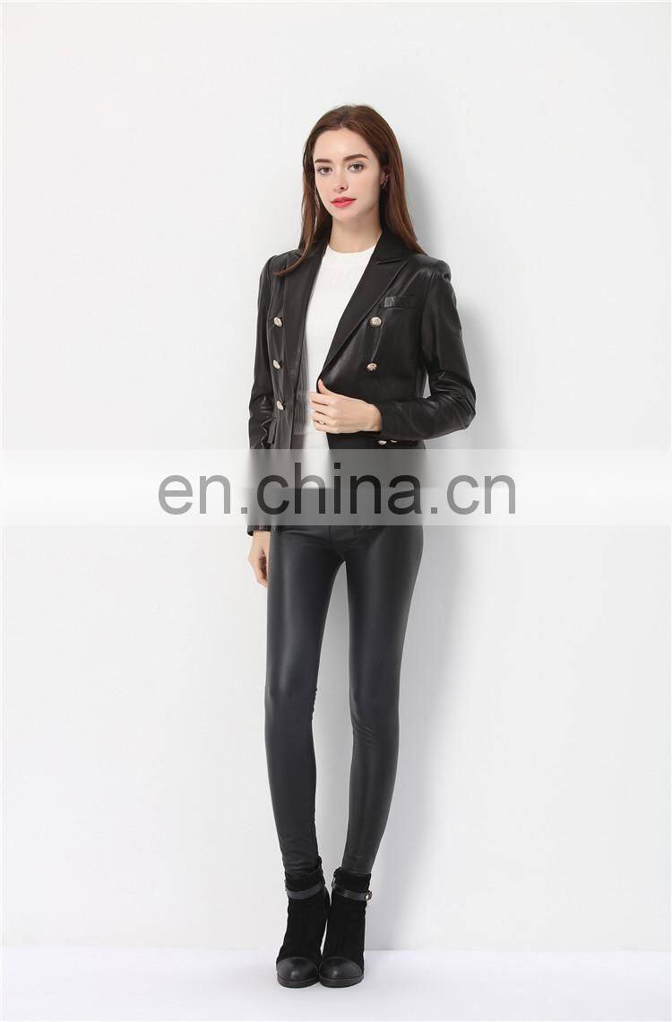 2016 Fashionable New Style Women Jacket Lover's Clothes With Mickey Minnie Mouse Pattern Genuine Real Sheepskin Leacher Jacket