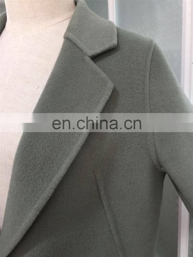 European Hot Sale Winter Clothes Cashmere Coat Comfortable Women Wool Coat