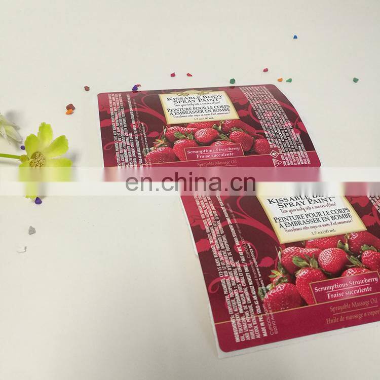 Professional Custom Printing Strawberry labels custom PE fruit waterproof sticker for friut package