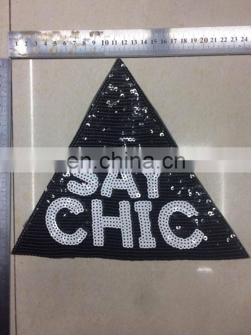 2016 cheap embroidery sequins cute hot fix motifs,fashion patches,embroidered patch