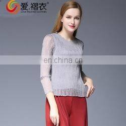 New product cheap black blouse simple design factory