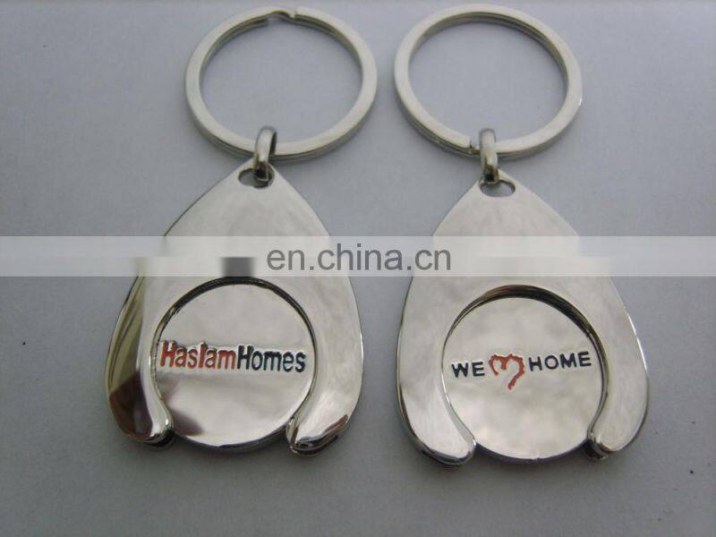 shopping cart coin holder keychain