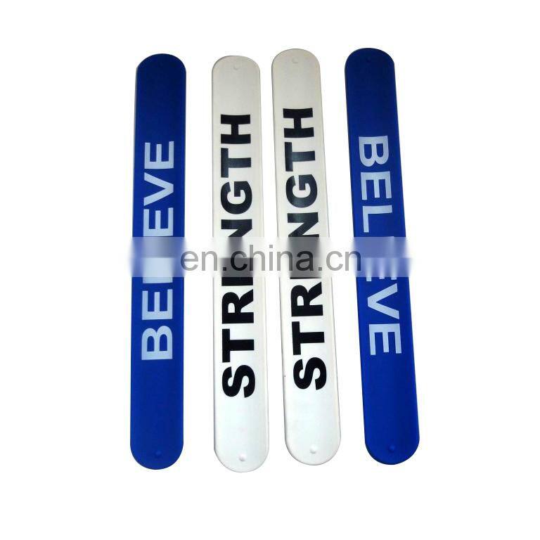 slogan customised stable quality china silicone wristband factory