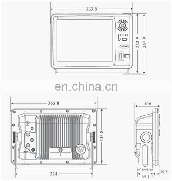 12 Inches Marine /Ship GPS Chart Plotter C-Map Card