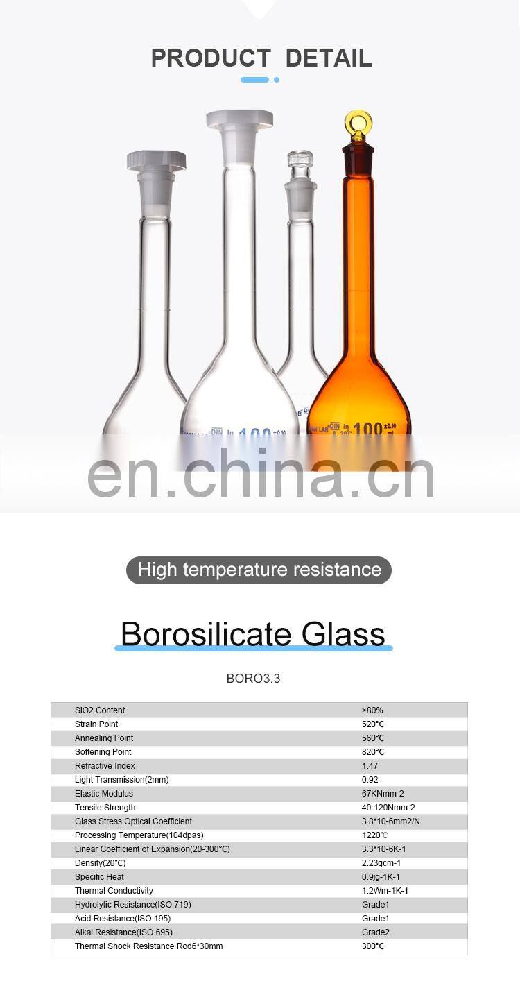 JOAN Laboratory Pyrex Glass Volumetric Flask