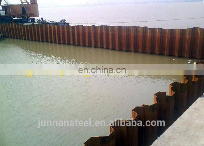 cheap price retaining walls steel sheet pile U type SY295 SY390 15M length
