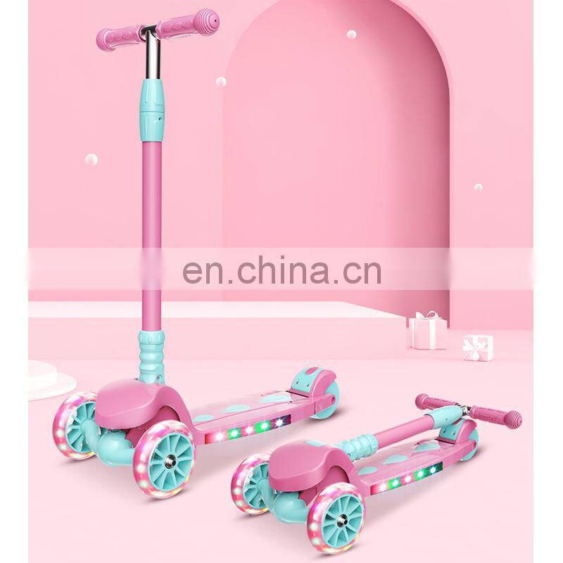 3 PU wheel with light multifunction children scooter baby scooter for kids