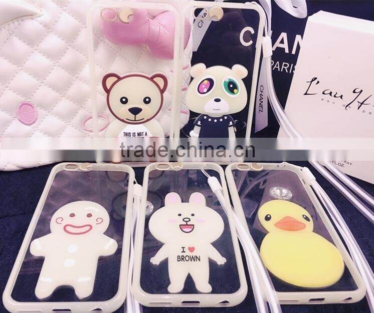 Cartoon pattern flash mobile phone cover, gleam mobile phone shell