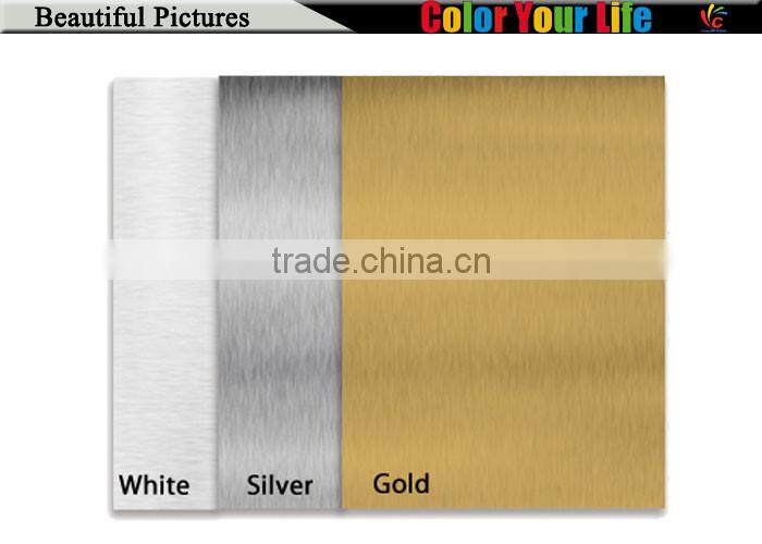 Silver Gold White Colors 0.4MM Sublimation Coated Aluminium Board