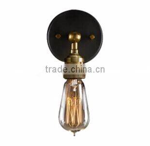 antique glass wall lamp with edison bulbs