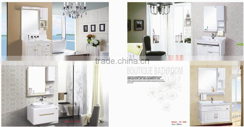 high glossy Bathroom Cabinet with Mirror