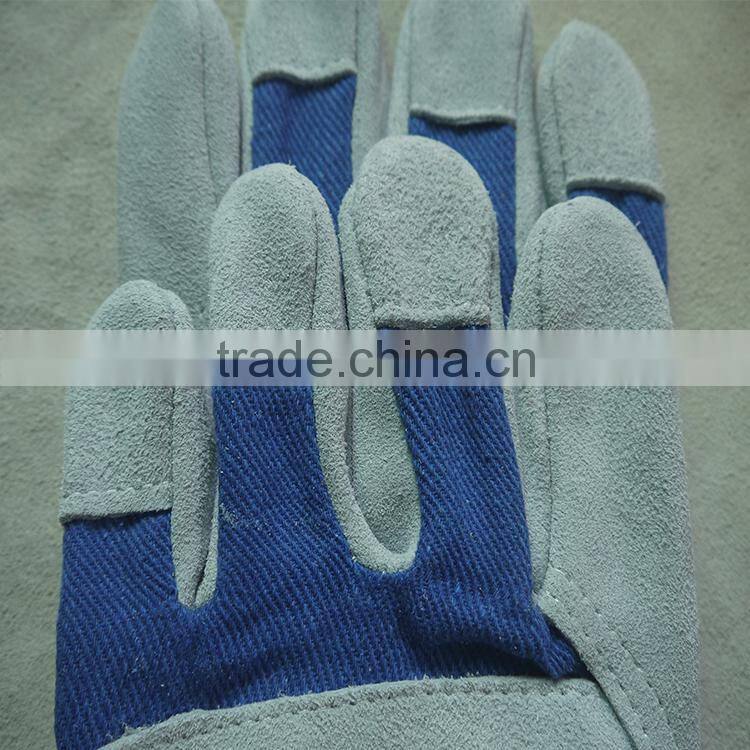 cow split leather safety and protective working gloves for workers