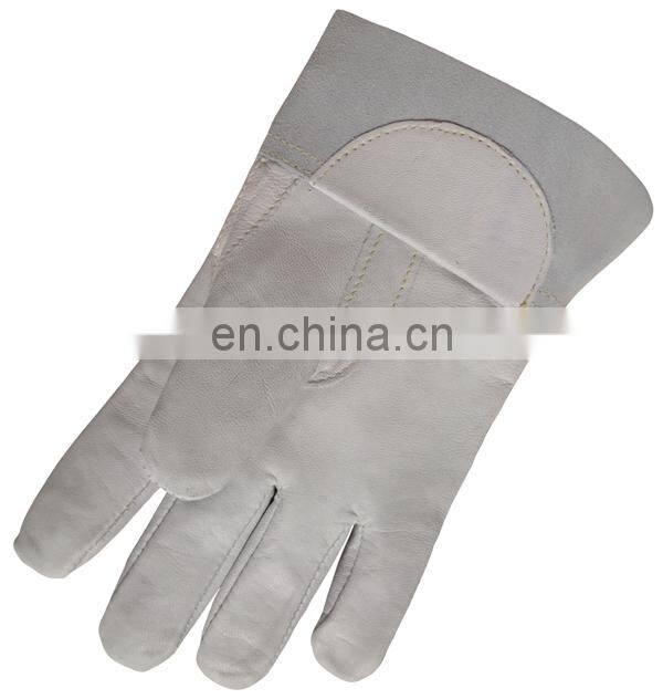 Argon White Goatskin TIG Leather Welding Work Gloves