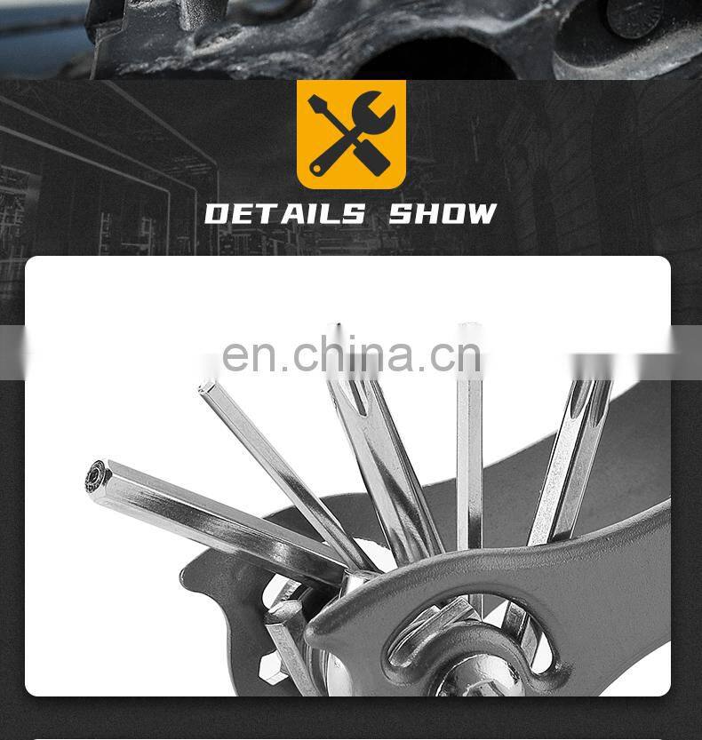 Exquisite gift multifunctional bicycle tool 11-in-one hexagonal wrench factory direct sales can be customized logo