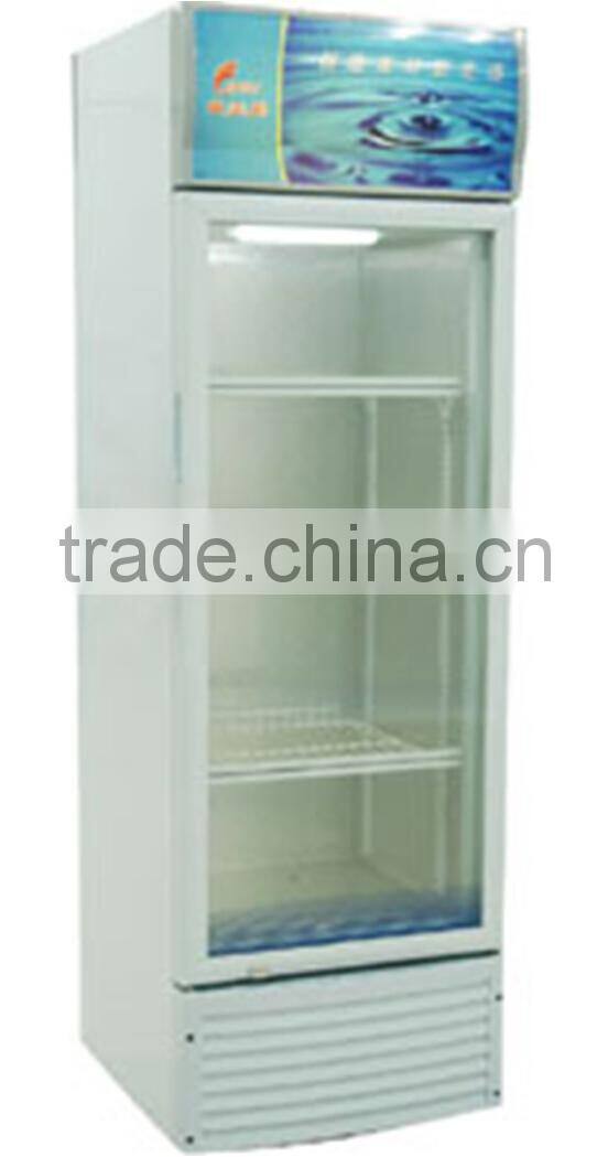LC-318 supermarket display glass door upright showcase price for sale
