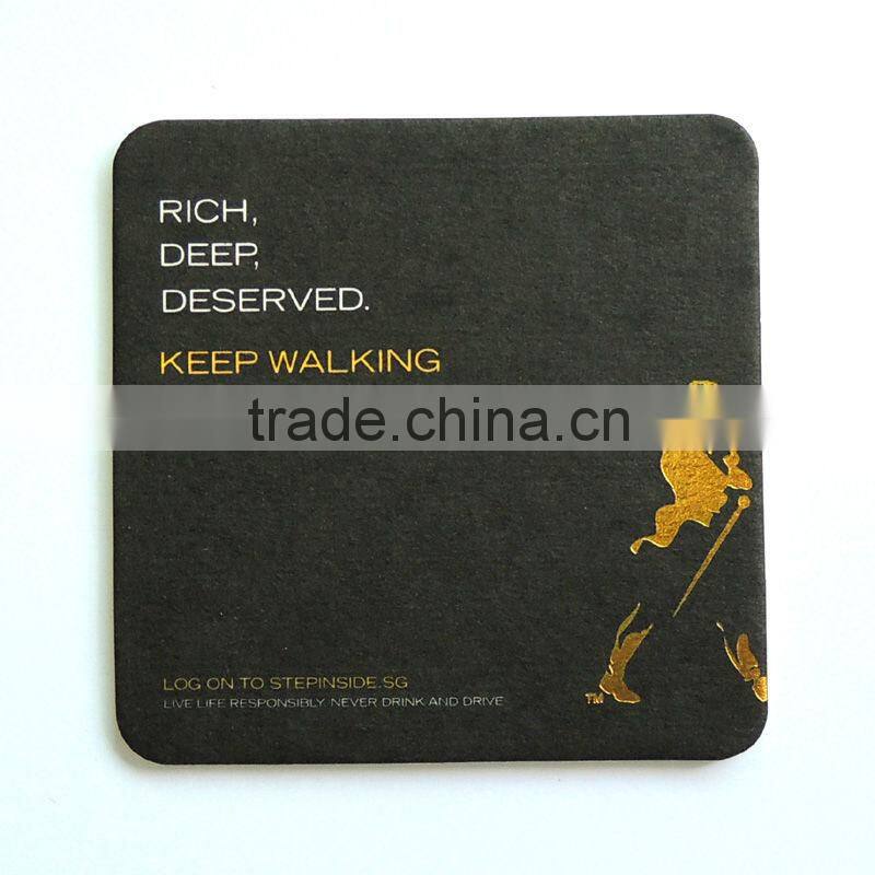 Silicone coaster, custom rubber cardboard coaster, 2D/ 3D paper coasters for beer